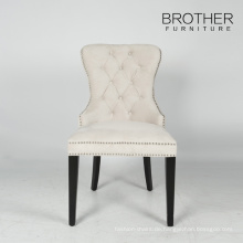 New Trend Antiken Sessel Weiß Hoch Zurück Samt Stuhl